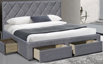 Кровать Halmar Betina 200x160 (серый)