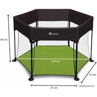 Игровой манеж Lionelo Roel (зеленый)