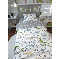 1.5-спальный комплект постельного белья Amarobaby Time to Sleep Дино AMARO-3403-Di (белый/зеленый)