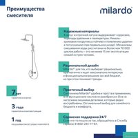 Душевая система  Milardo Rora RORSB4FM06