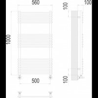 Полотенцесушитель TERMINUS Ватра П18 500x1000 (хром)