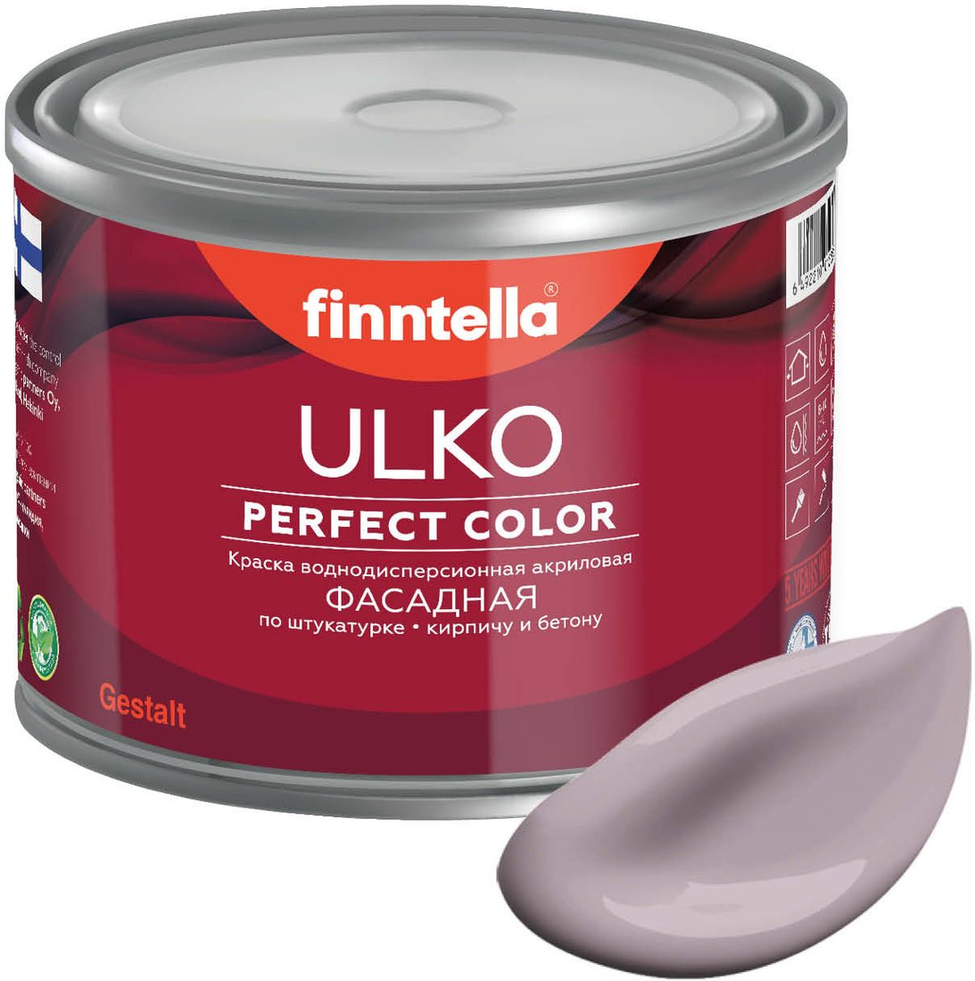 

Краска Finntella Ulko Metta F-05-1-9-FL107 9 л (фиолетовый)