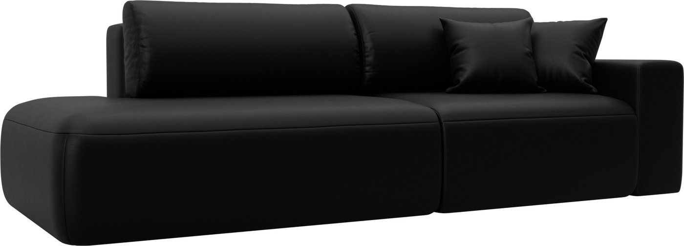 

Диван Лига диванов Лига-036 НПБ Модерн подлокотник справа 127712 (экокожа Grifon 18 черный)