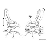 Игровое (геймерское) кресло Zombie Hero (серый)