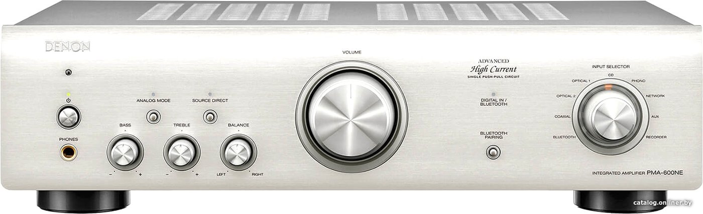 Интегральный усилитель Denon PMA-600NE (серебристый)