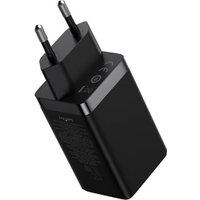 Сетевое зарядное Baseus GaN5 Pro Fast Charger 2C+U 65W (черный)