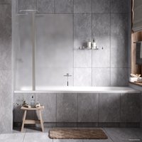 Стеклянная шторка для ванны Wasserkraft Berkel 48P02-110L Matt glass Fixed