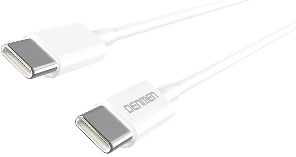 

Кабель Denmen D10C USB Type-C - USB Type-C (1 м, белый)