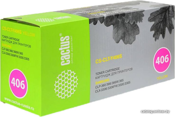 Картридж CACTUS CS-CLT-Y406S (аналог Samsung CLT-Y406S)