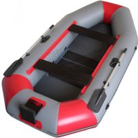 Моторно-гребная лодка Vivax К280Т с полом-книгой (без киля, серый/черный)