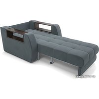 Кресло-кровать Мебель-АРС Барон №3 (велюр, серо-синий HB-178 26)