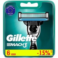 Сменные кассеты для бритья Gillette Mach3 (6 шт) 7702018408832