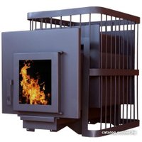 Банная печь ComfortProm Сталь 8мм 20м3, дверь со стеклом