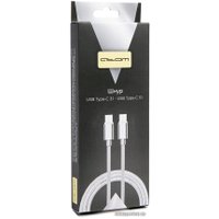 Кабель Atom USB Type-C - USB Type-C (1.8 м, серебристый)