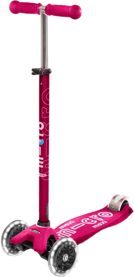 

Трехколесный самокат Micro Maxi Deluxe LED (розовый)