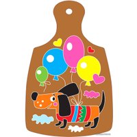 Набор для рисования Десятое королевство Роспись по дереву. Такса. Разделочная доска 04432