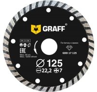 

Отрезной диск алмазный GRAFF 17125