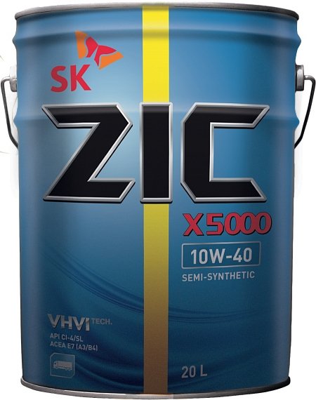 

Моторное масло ZIC X5000 10W-40 20л
