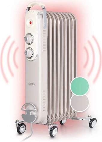 Масляный радиатор Klarstein Thermaxx Retroheat 2000W (серый)