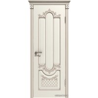 Межкомнатная дверь Юркас Эстель Люкс Александрия ДГ 80x200 (слоновая кость/капучино)