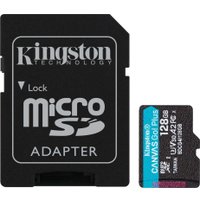Карта памяти Kingston Canvas Go! microSDXC 128GB SDCG4/128GB (с адаптером)