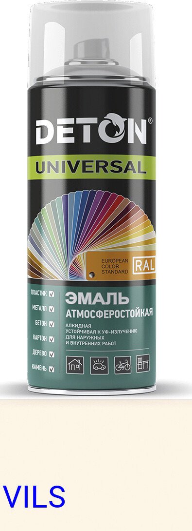 

Эмаль Deton Universal Алкидная атмосферостойкая RAL 9001 0.52 л (св.-серый)