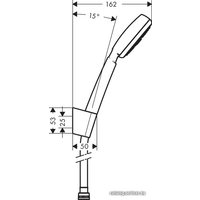 Душевой гарнитур  Hansgrohe Crometta 100 1jet Porter 26664400