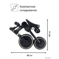 Беговел-велосипед Bubago Flint BG-F-2 (черный/белый)