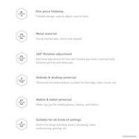 Держатель Baseus Otaku Life Rotary Adjustment Lazy Holder Pro (черный)