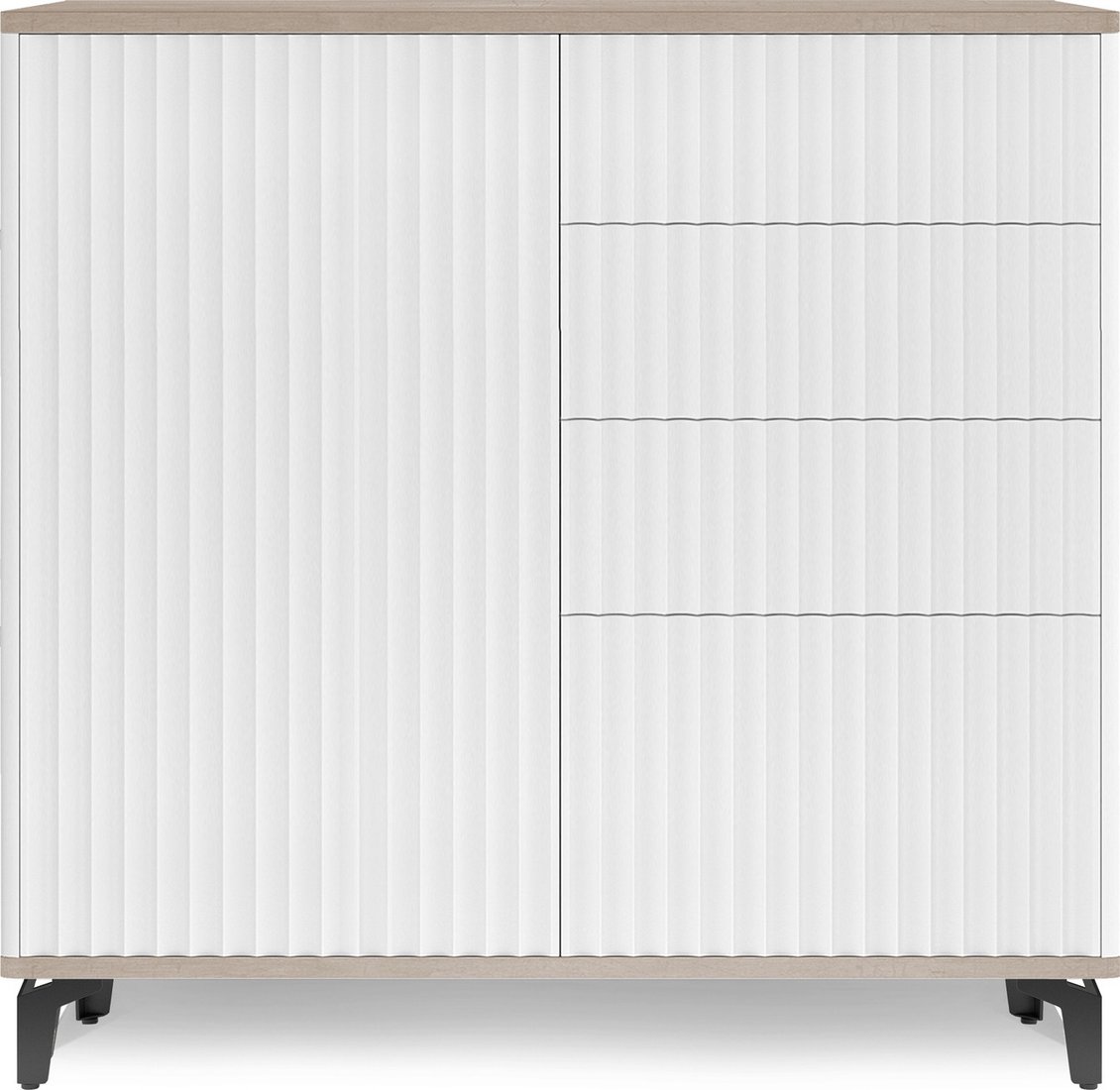Комод Shtabe Royal 5063 эко (макиато/черный)
