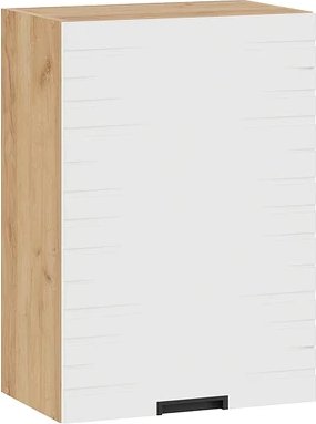 

Шкаф навесной Трия Гренада фреза 1В5 с одной дверью (дуб крафт золотой/холст белый)