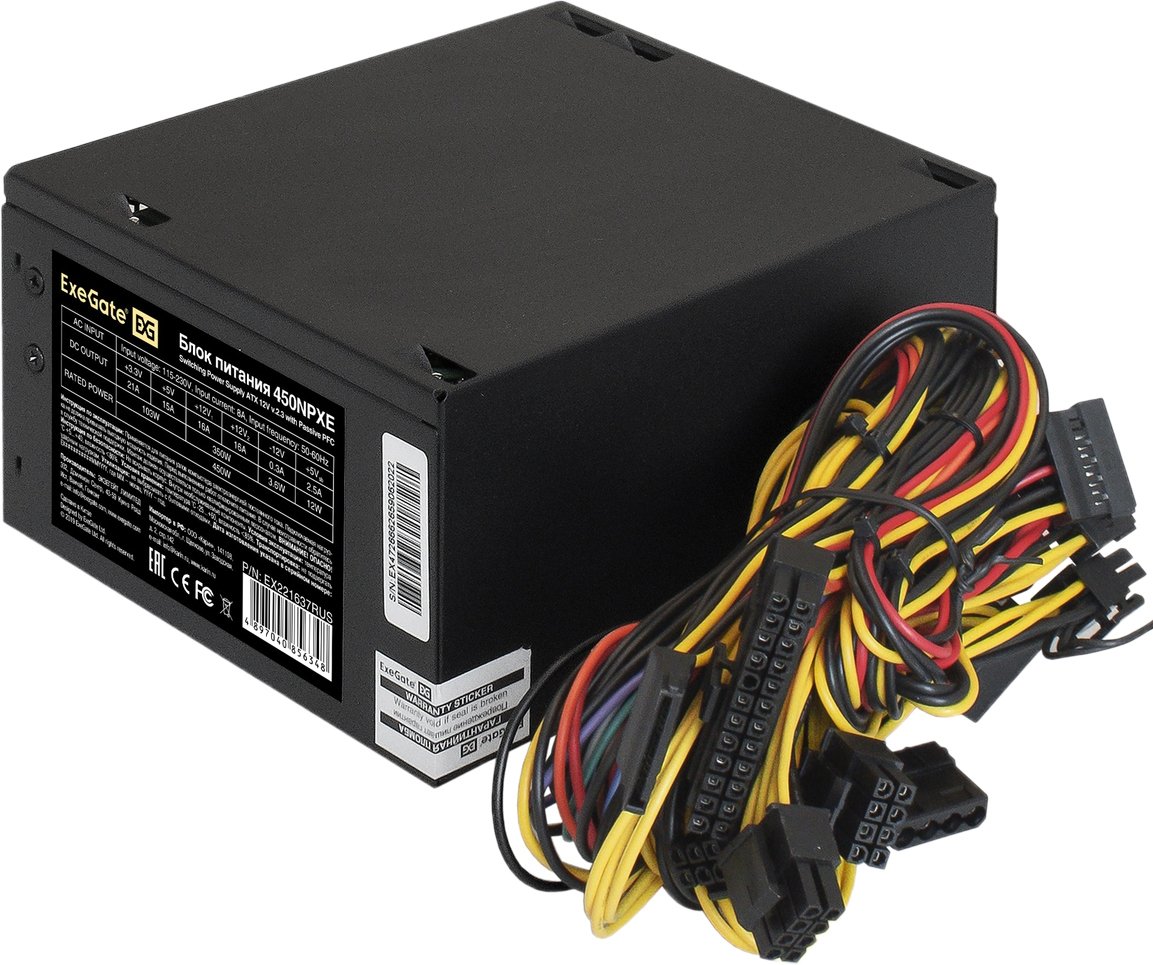 

Блок питания ExeGate 450NPXE EX221637RUS-PC