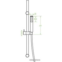Душевой гарнитур  Laveo Pretto NLP 01A2