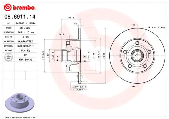 

Brembo 08691114