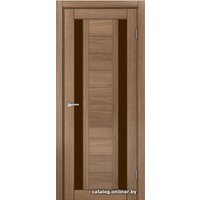 Межкомнатная дверь MDF-Techno Dominica 400 90x200 (орех золотой, стекло лакобель коричневый)