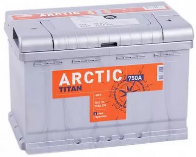 

Автомобильный аккумулятор Titan Arctic R+ (75 А·ч)