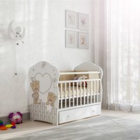 Классическая детская кроватка VDK Forever Friends маятник и ящик (белый)