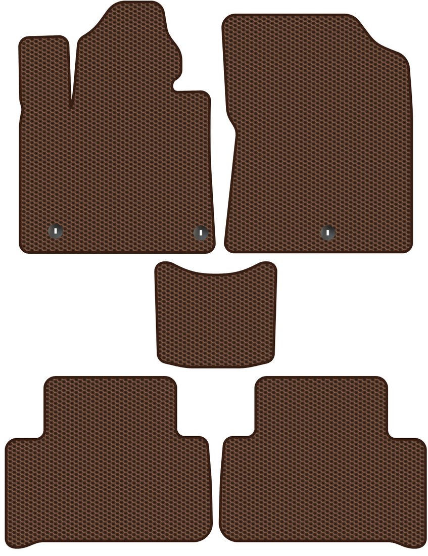

Комплект ковриков для авто Alicosta Kia Sorento IV (suv 7 мест / MQ4) 2020 - Н.В. (коричневый, сота)