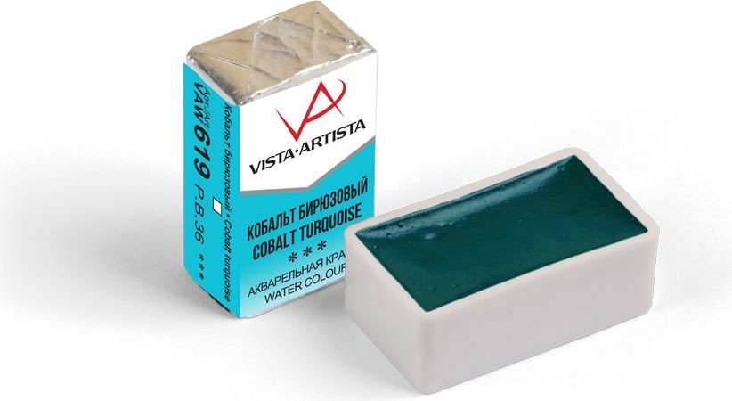 

Акварельная краска Vista-Artista VAW (2.5 мл, 619 коббирюзовый)