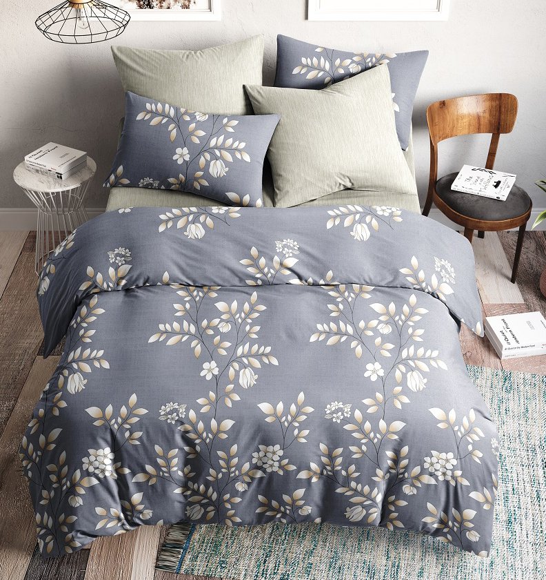 

1.5-спальный комплект постельного белья Ночь Нежна Осеннее настроение 2 Стандарт 1.5 сп. 50x70 7313-1+7757-7