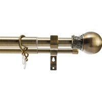 Карниз для штор Sundays Home Тиффани Раздвижной 25/28мм 2-х рядный (антик, 2-3.6м)