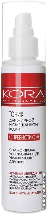 Kora Тоник для лица Для жирной и комбинированной кожи с пребиотиком 150 мл