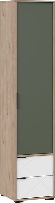 

Шкаф-пенал Трия Лео ТД-410.07.21 (гикори джексон/белый матовый/дымчатый зеленый)