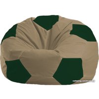 Кресло-мешок Flagman Мяч М1.1-83 (бежевый темный/зеленый темный)