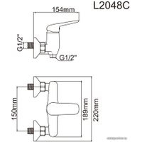 Смеситель Ledeme H48 L2048C (бронзовый)