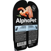 Консервированный корм для кошек AlphaPet Superpremium Анчоусы и креветки в соусе 80 г в Мозыре