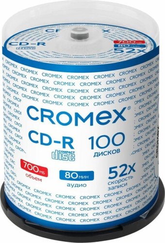 CD-R диск Cromex 700Mb 52x 513778 (100 шт.)