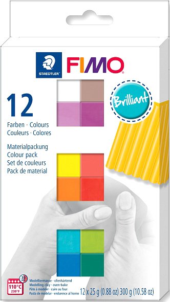 

Полимерная глина Fimo Soft Brilliant Colours 8023 C12-2 (12x25 г)