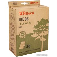 Комплект одноразовых мешков Filtero ECOLine LGE 03 S-Bag (10 шт+фильтр) в Гомеле