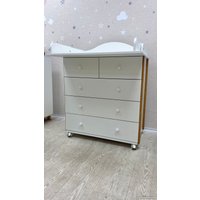 Детский комод Incanto Nuvola 800/5 (белый/бук)